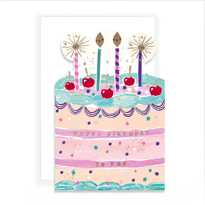 Mochi Open Birthday Cake And Candles