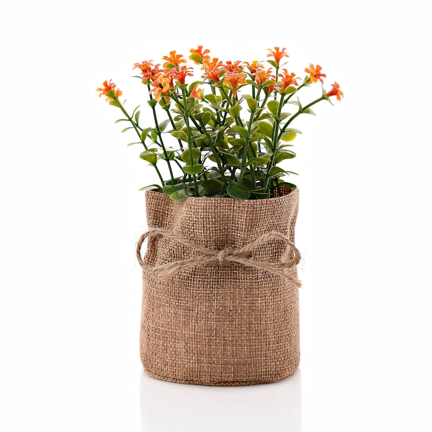 Small Faux Plant in Hessian Bag 15cm