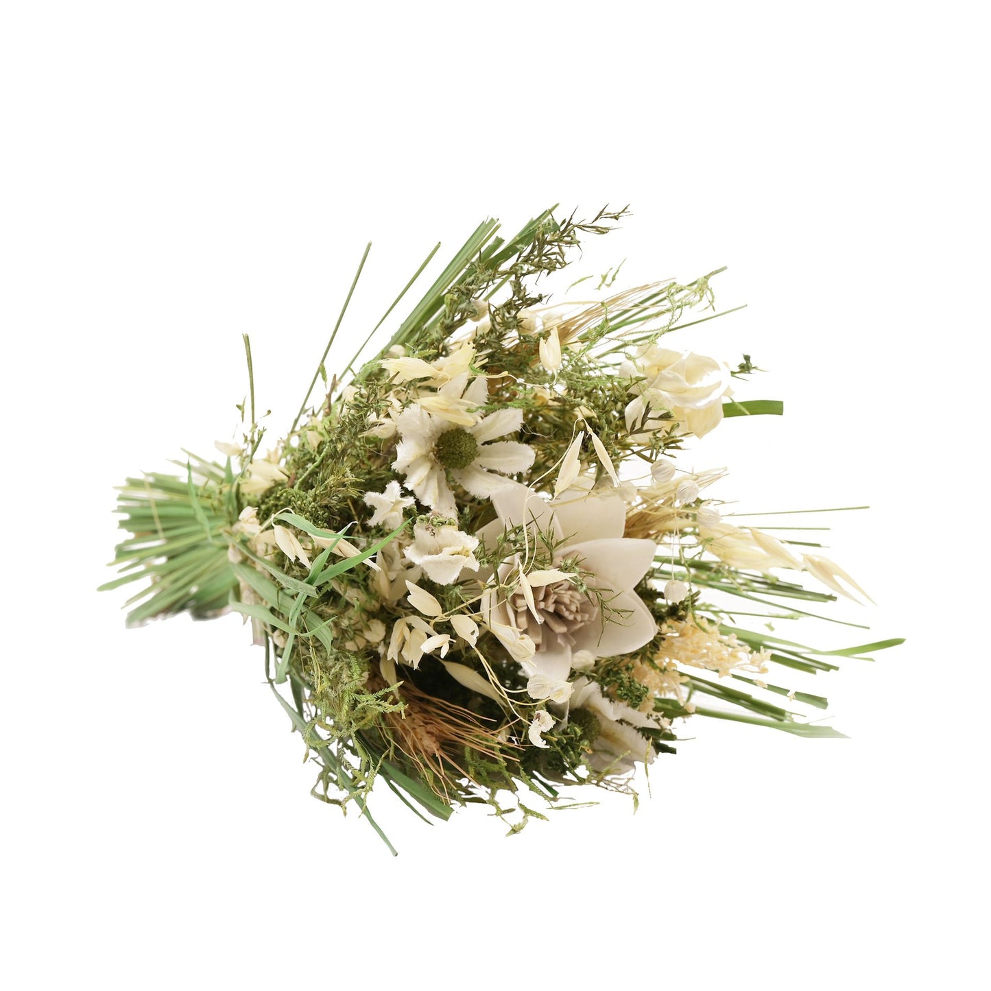 Hestia Dried Floral Bouquet 25cm - Natural