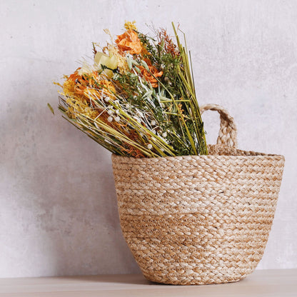 Hestia Dried Floral Bouquet 25cm - Orange