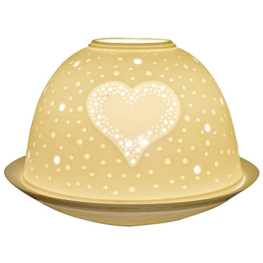 Nordic Lights Candle Shade Cutout Heart