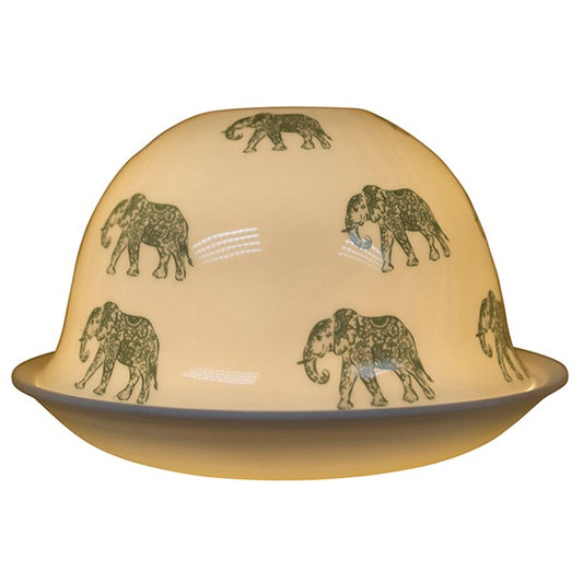 Nordic Lights Candle Shade Coloured Elephants