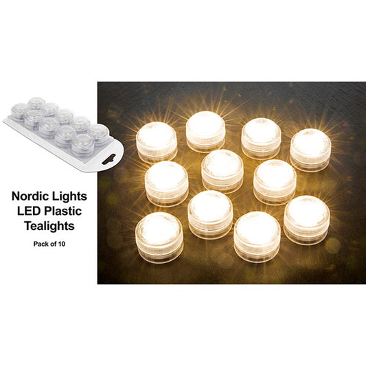 Nordic Lights Display Plastic LED Tealight