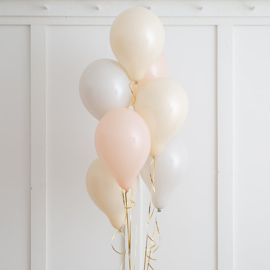 Nude Blush Latex Balloon Bouquet (Helium Filled)