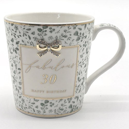 Hearts Design Mug 30th Birthday
