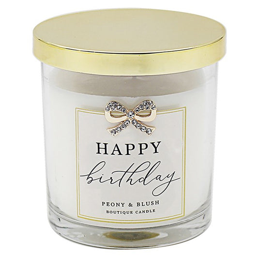 Madelaine By Hearts Designs Candle Happy Birthday