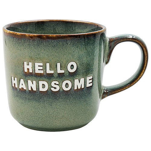 Reactive Glaze Mug Handsome