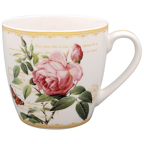 Redoute Rose Breakfast Mug