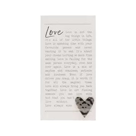 Moments standing Plaque Love