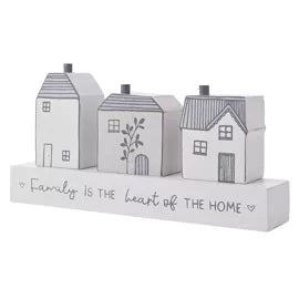 **MULTI 3** Moments Little Houses Plaque - Family
