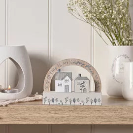 **MULTI 3** Moments Little Houses Plaque - My Happy Place