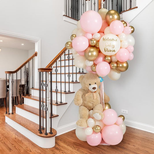 Baby Pink Latex Hot Air Balloon (Toy Not Included)