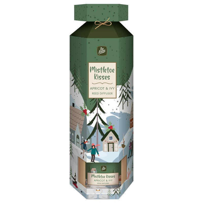 PAN AROMA 100ML CRACKER REED DIFFUSER- MISTLETOE KISSES