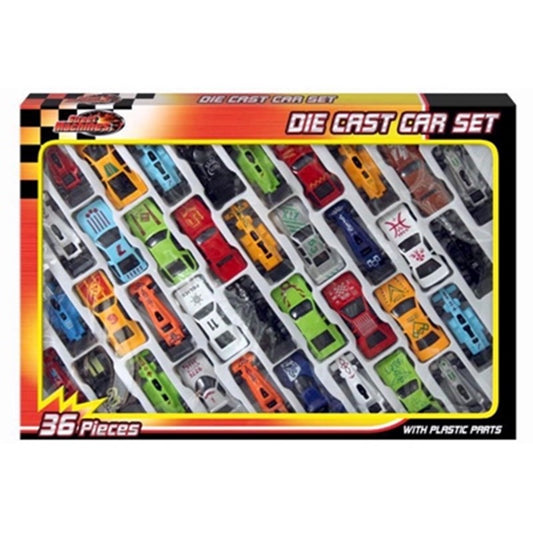 STREET MACHINES DIE CAST CAR SET 36PCE