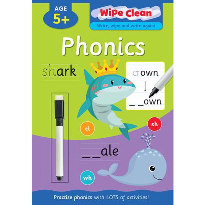 WIPE CLEAN PHONICS BOOK