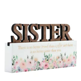 The Cottage Garden Word Plauqe - Sister