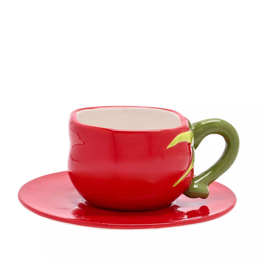 **MULTI 2** The Cottage Garden Cup & Saucer - Tomato