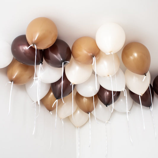 Neutral Baby Latex Ceiling Balloons (Helium Filled)