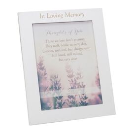 Thoughts Of You Funeral Ceremony Table Book Card & Frame