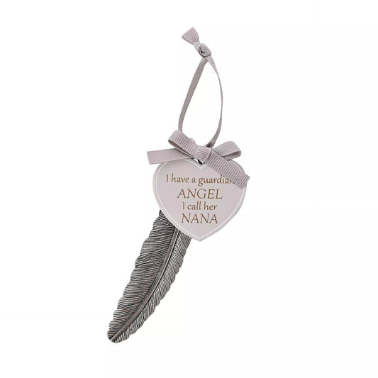 **MULTI 6** Thoughts of You Feather Plaque 13cm "Nana"