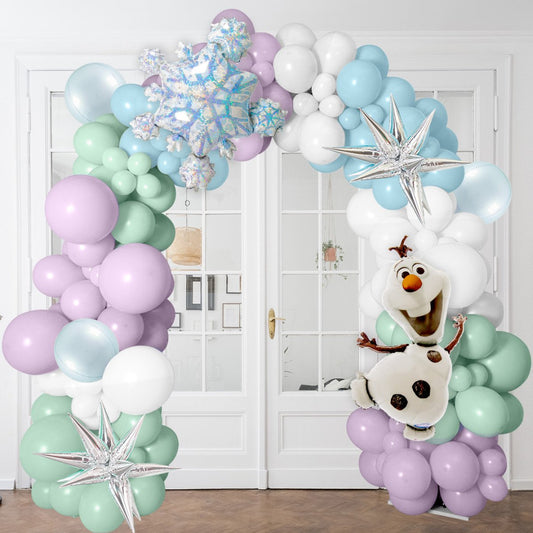 Frozen Ready Made Latex Balloon Arch Inflated