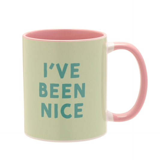 Pink Handled Mug - I've Been Nice