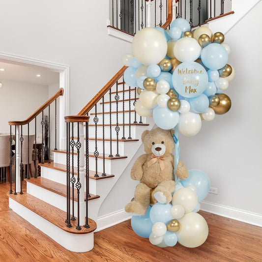 Baby Blue Latex Hot Air Balloon (Toy Not Included)