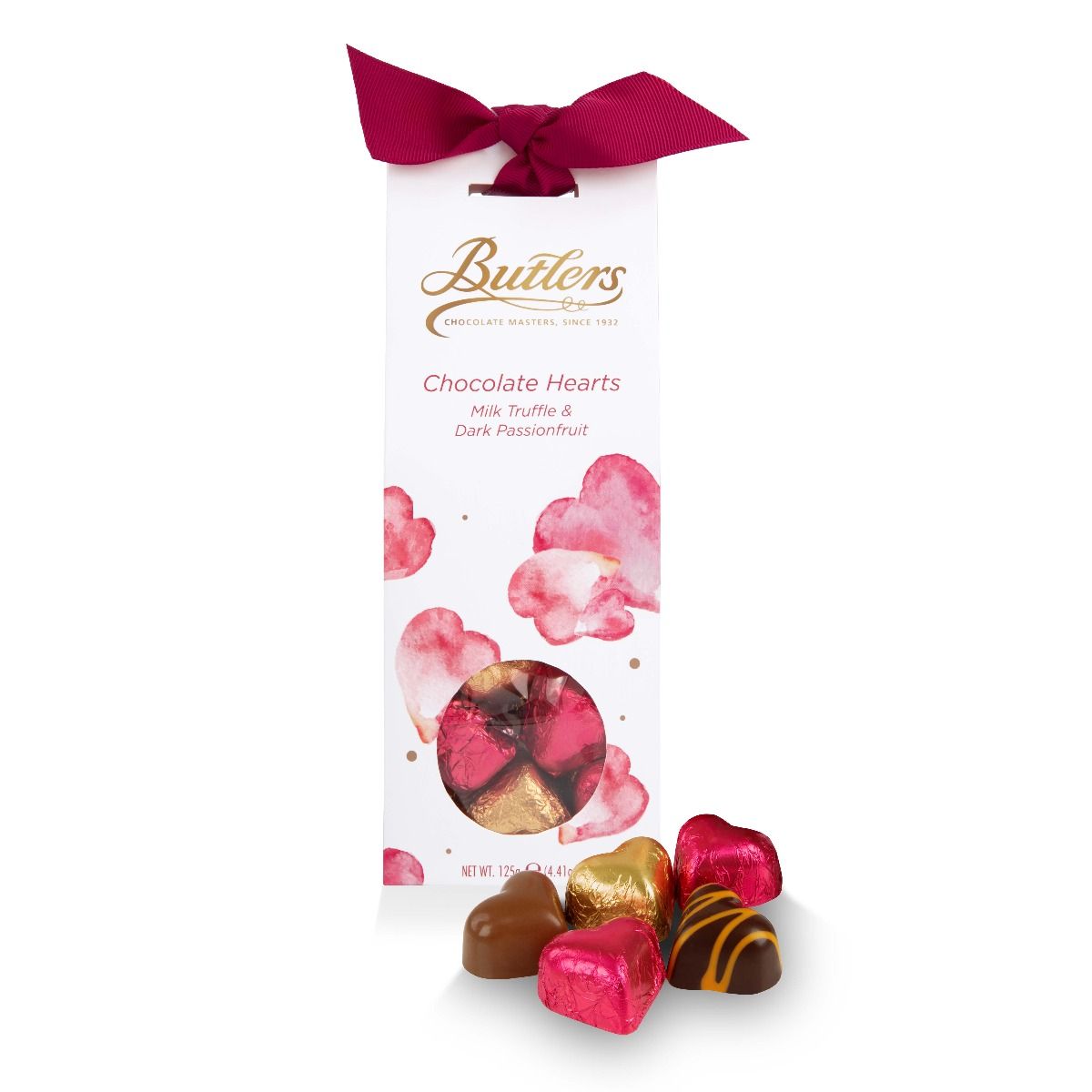 Heart Chocolate Tapered Box 125g