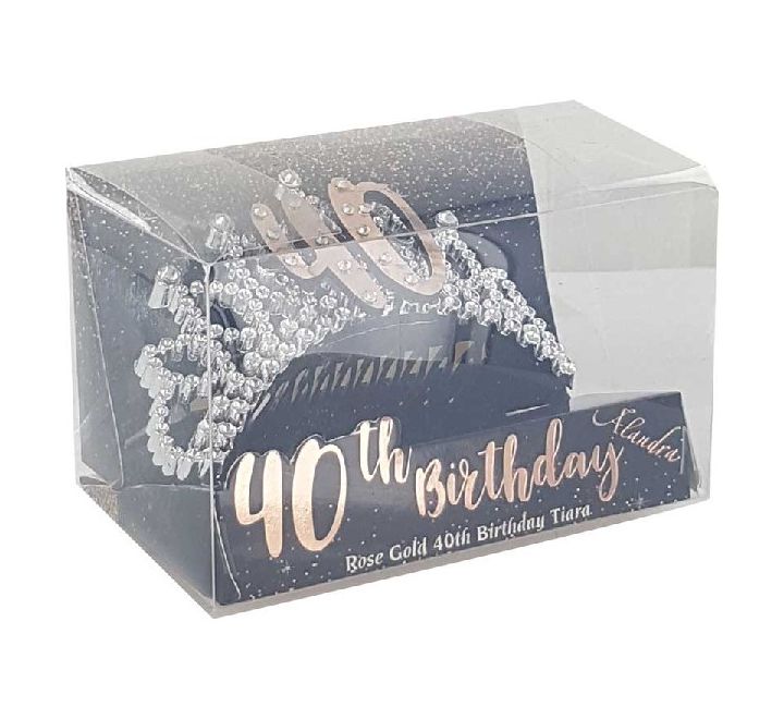 Rose Gold 40th Birthday Tiara