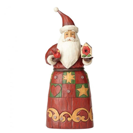 Folklore Santa With Bird House | Presentimes
