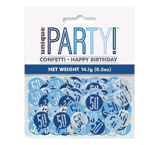 5OZ Glitz Blue 50 Confetti