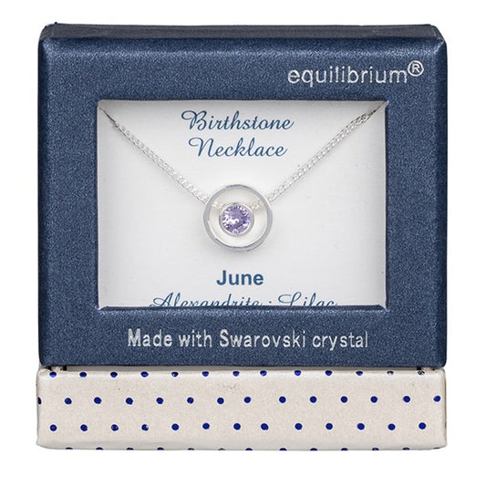 Birthstone Swarovski Necklace June