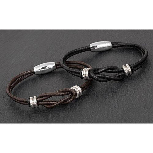 Eq Men Knotted Leather Bracket | Presentimes