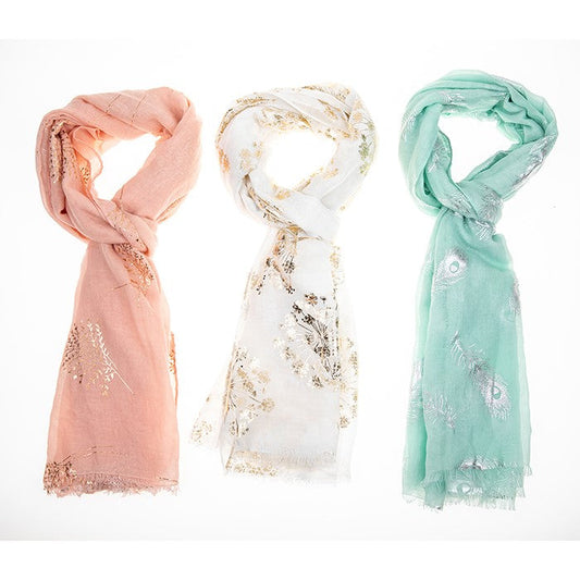 Modern Metallic Scarf | Presentimes