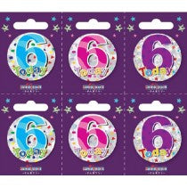 5.5CM AGE 6 SMALL BADGE