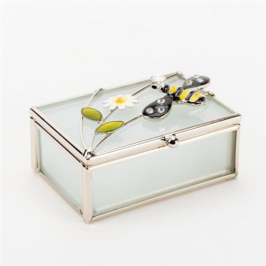 SOPHIA® Classic Collection Wire & Glass Bee Trinket Box