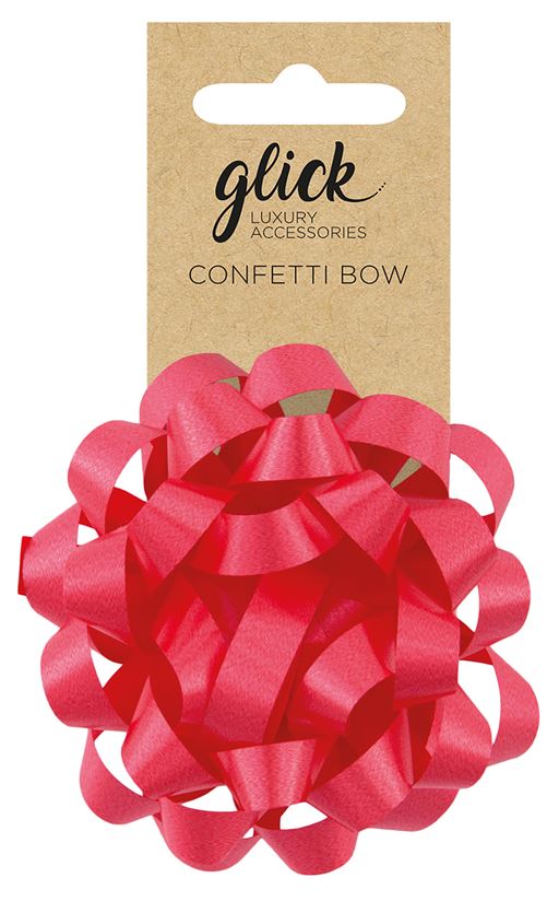 BOW CONFETTI RED