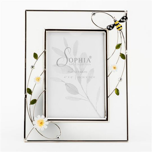 4" x 6" - SOPHIA® Classic Collection Wire & Glass Bee Frame