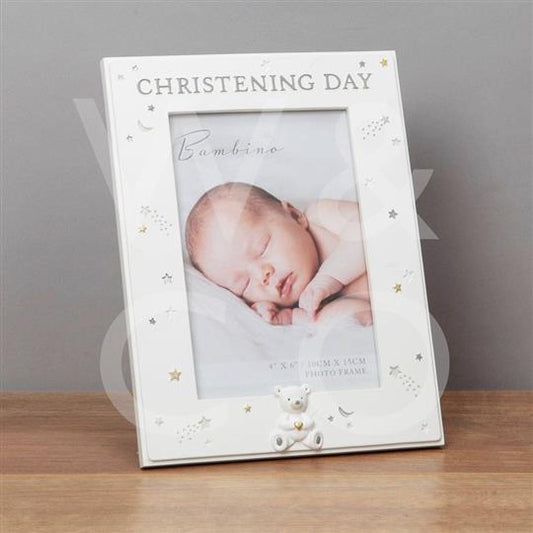 4" x 6" - Bambino Resin Christening Day Photo Frame