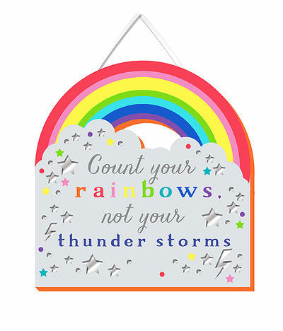 Small Plaque - Count Your Rainbows