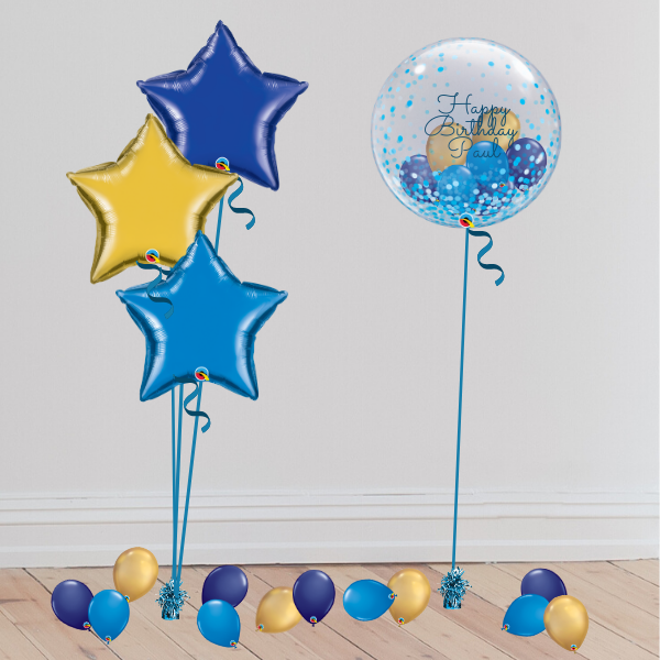 Personalisable Gumball Bubble Balloon (Inflated with Helium & Weight Included)<br> 8 COLOURS AVAILABLE | Presentimes