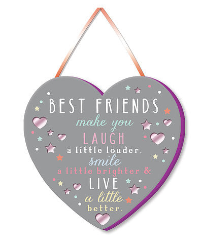 Small Plaque - Best Friends make You Laugh
