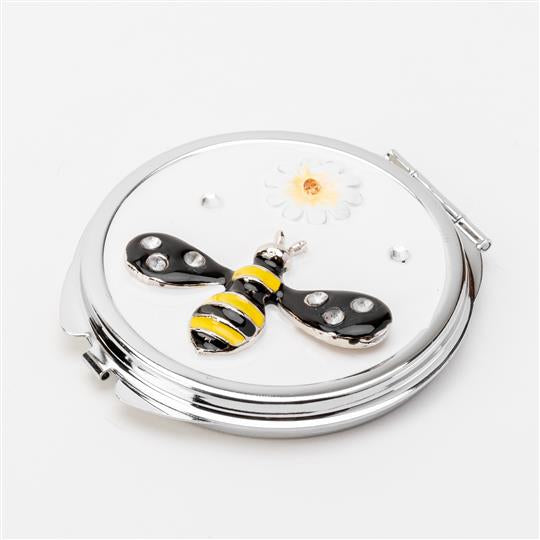 SOPHIA® Classic Collection Metal Bee Compact Mirror