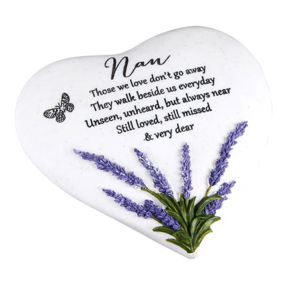 Thoughts Of You 'Nan' Memorial Heart Stone
