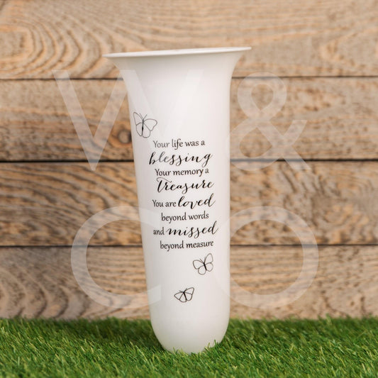 Thoughts Of You 'Life With A Blessing' Vase