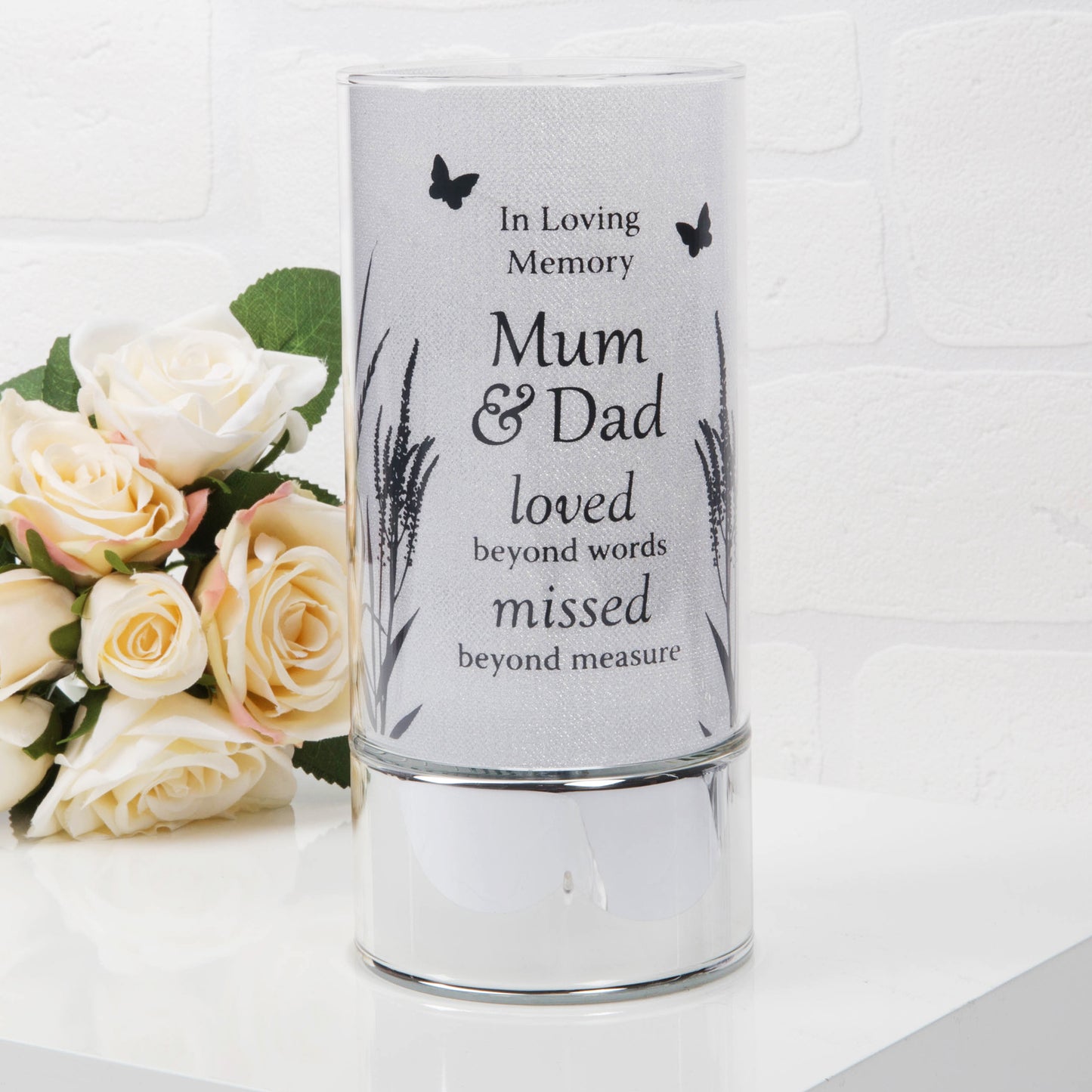 Thoughts Of You Memorial Tube Light - Mum & Dad
