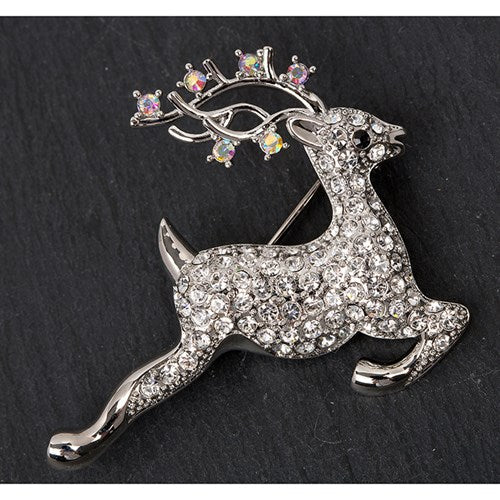 Eq Leaping Reindeer Brooch | Presentimes