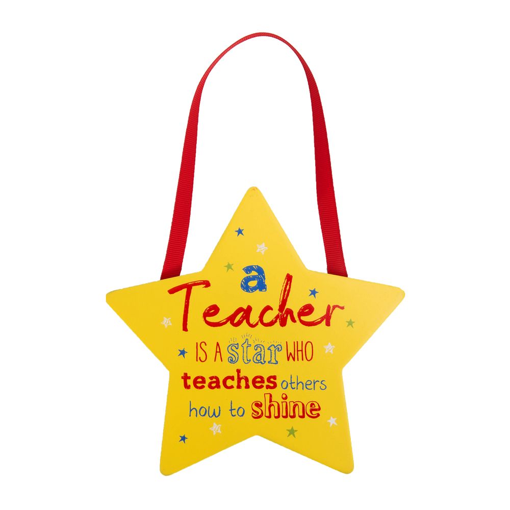 Star Shaped Plaque - A Teacher Is A Star