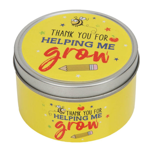 Thank You For Helping Me Grow Scented Candle Tin **MULTI 6**