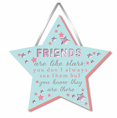 Small Plaque - Friends Are Like Stars
